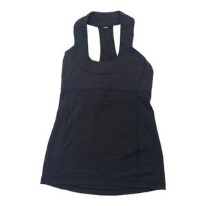 Lululemon Racerback Black Racerback Top Sz 6